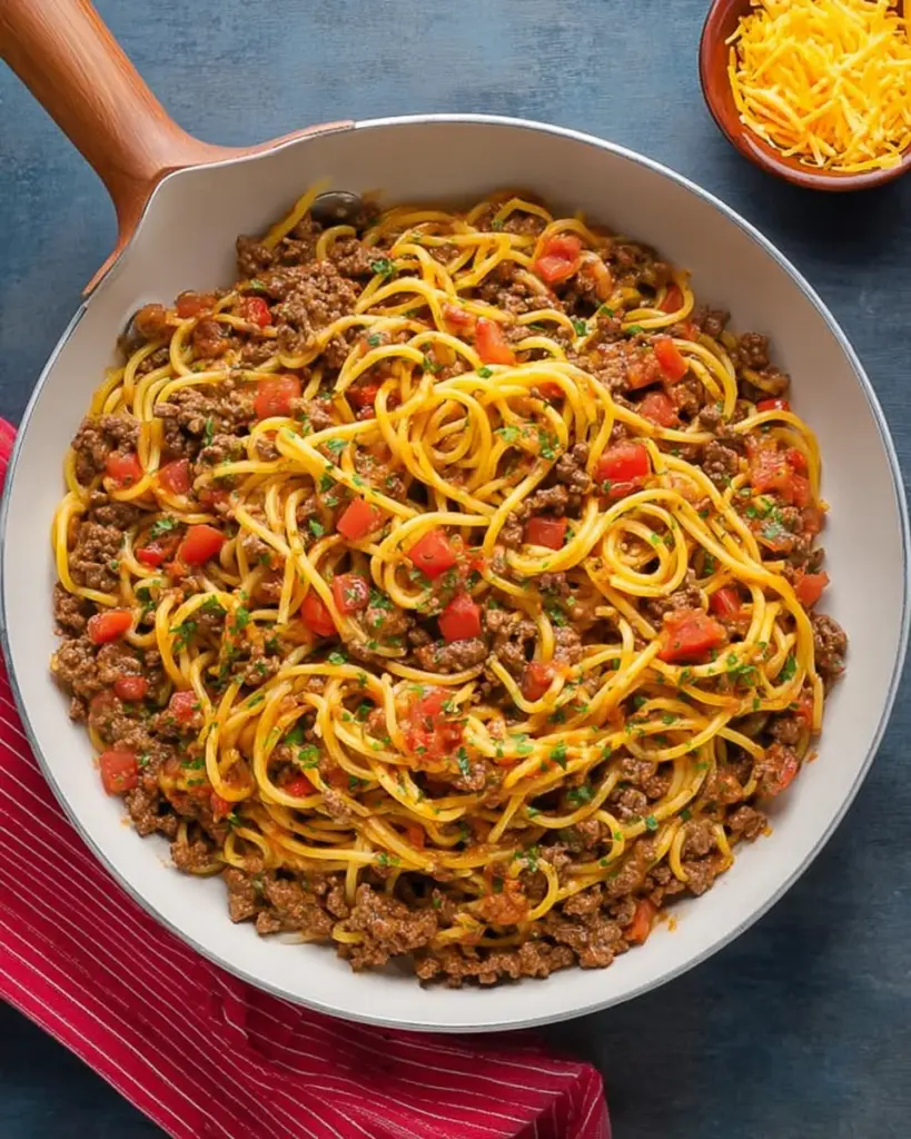One Pot Taco Spaghetti One Pot Taco Spaghetti