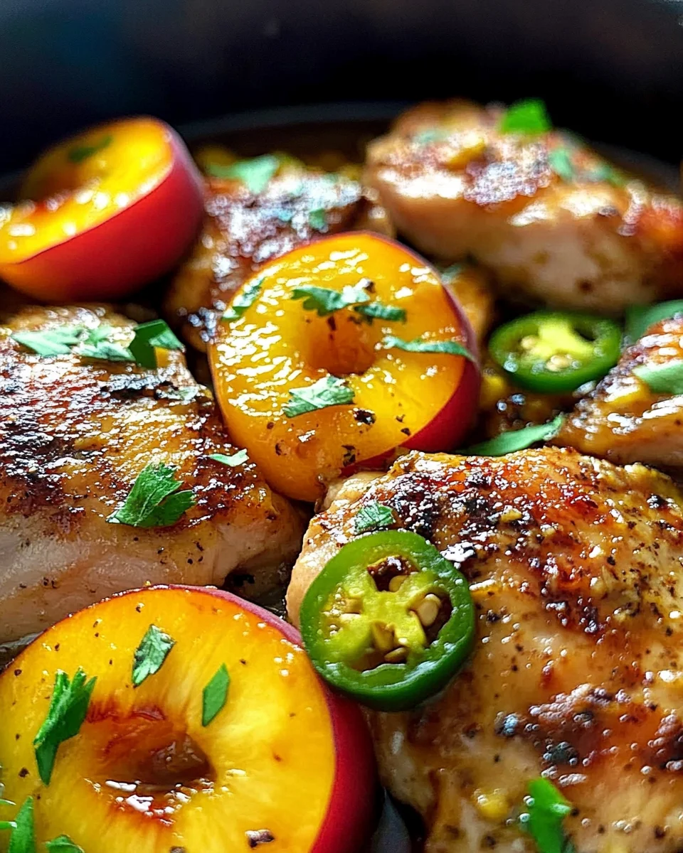 Jalapeno Peach Chicken Jalapeno