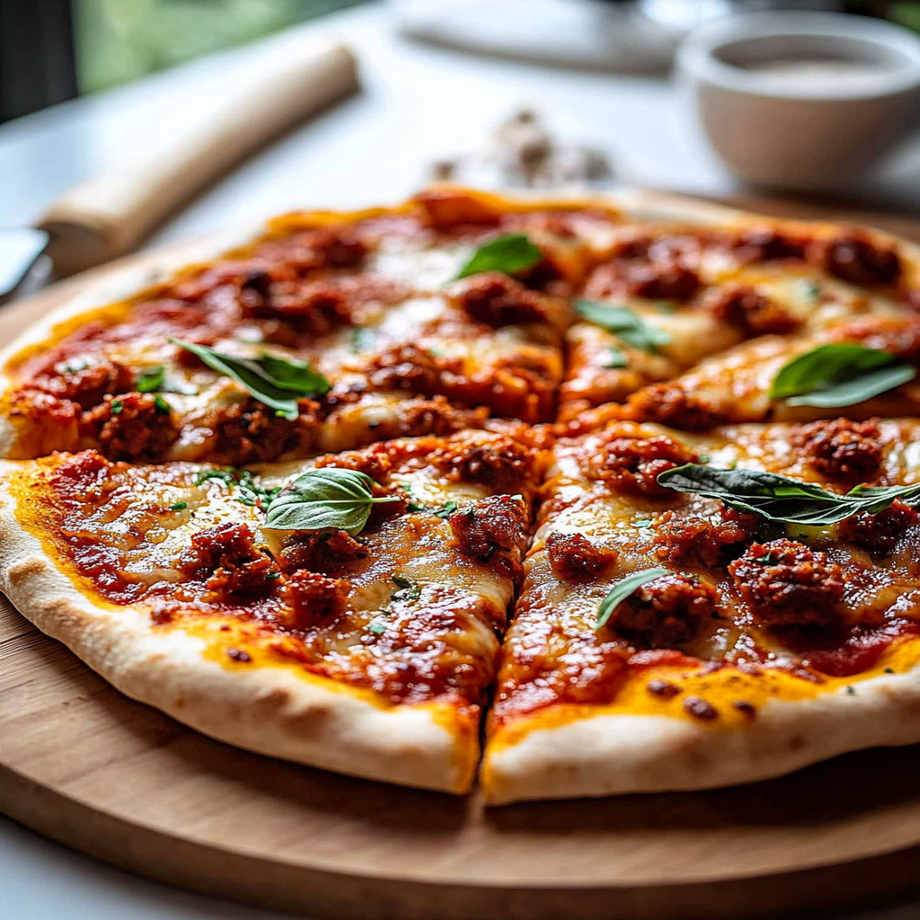 Homemade Chorizo Pizza Homemade Chorizo Pizza