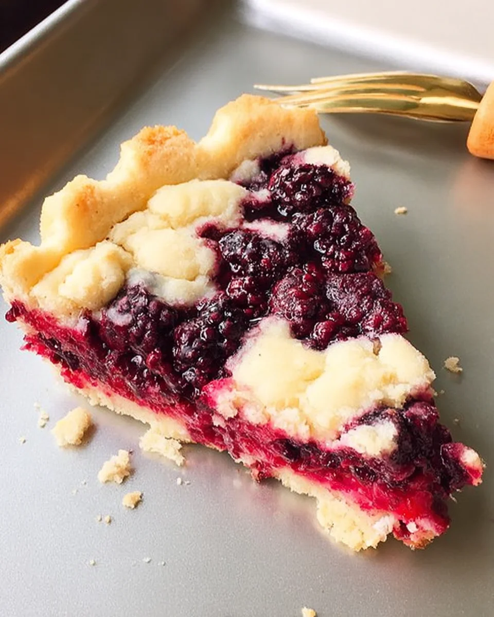 Blackberry Shortbread Wedges Blackberry