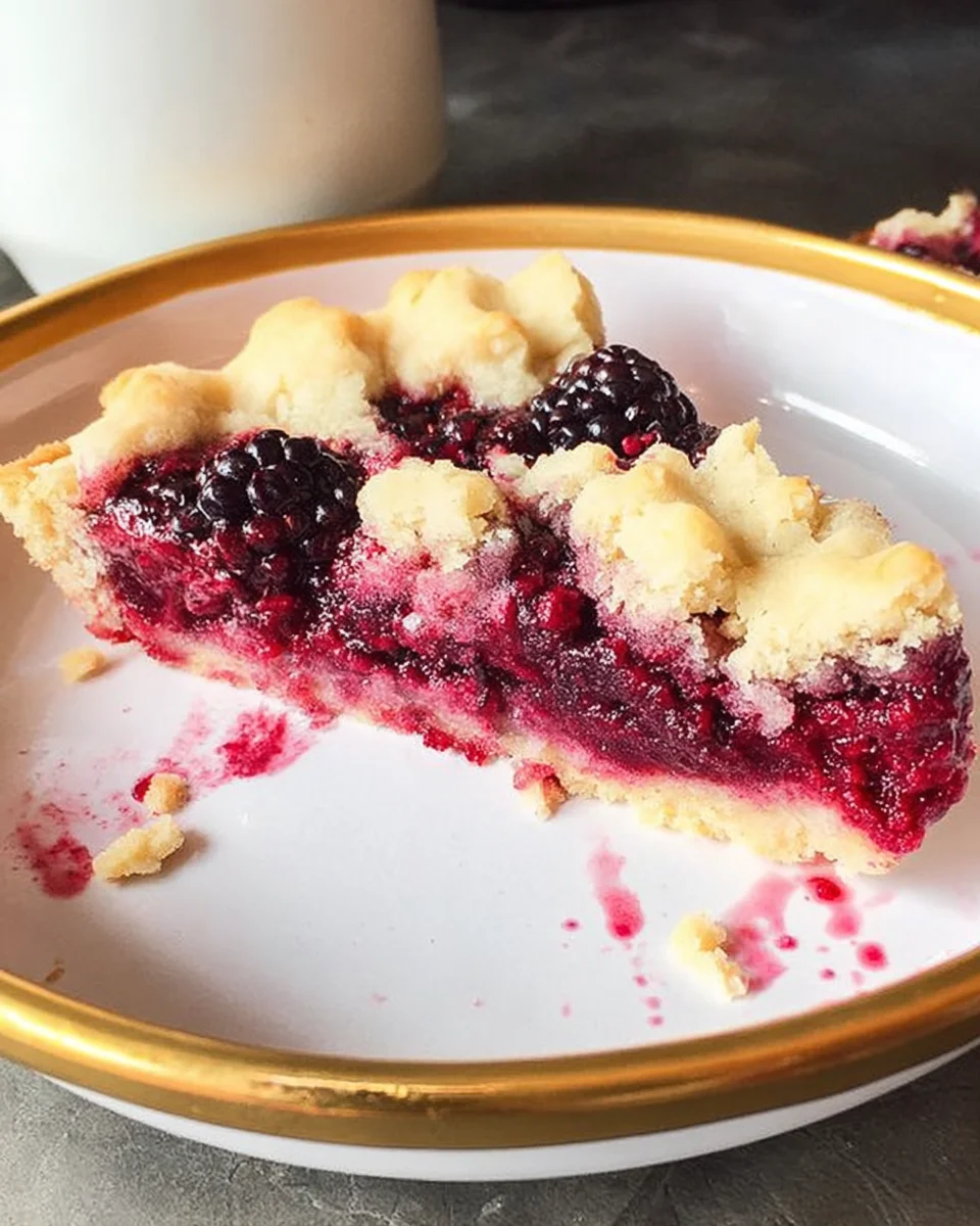 Blackberry Shortbread Wedges Blackberry
