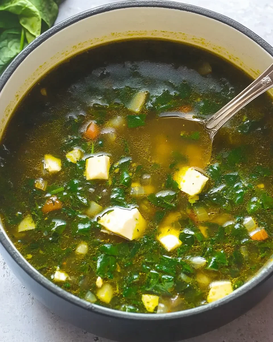 Green Borscht (Ukrainian Spinach Soup) Green