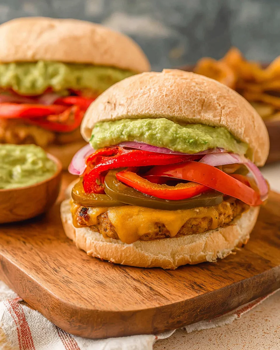 Chicken Fajita Burgers Chicken