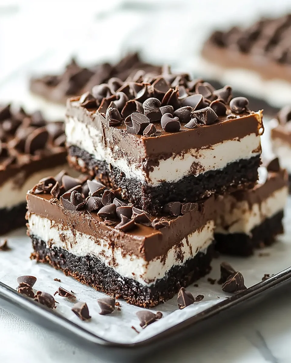 Death-By-Chocolate No Bake Cheesecake Bars Death-By-Chocolate