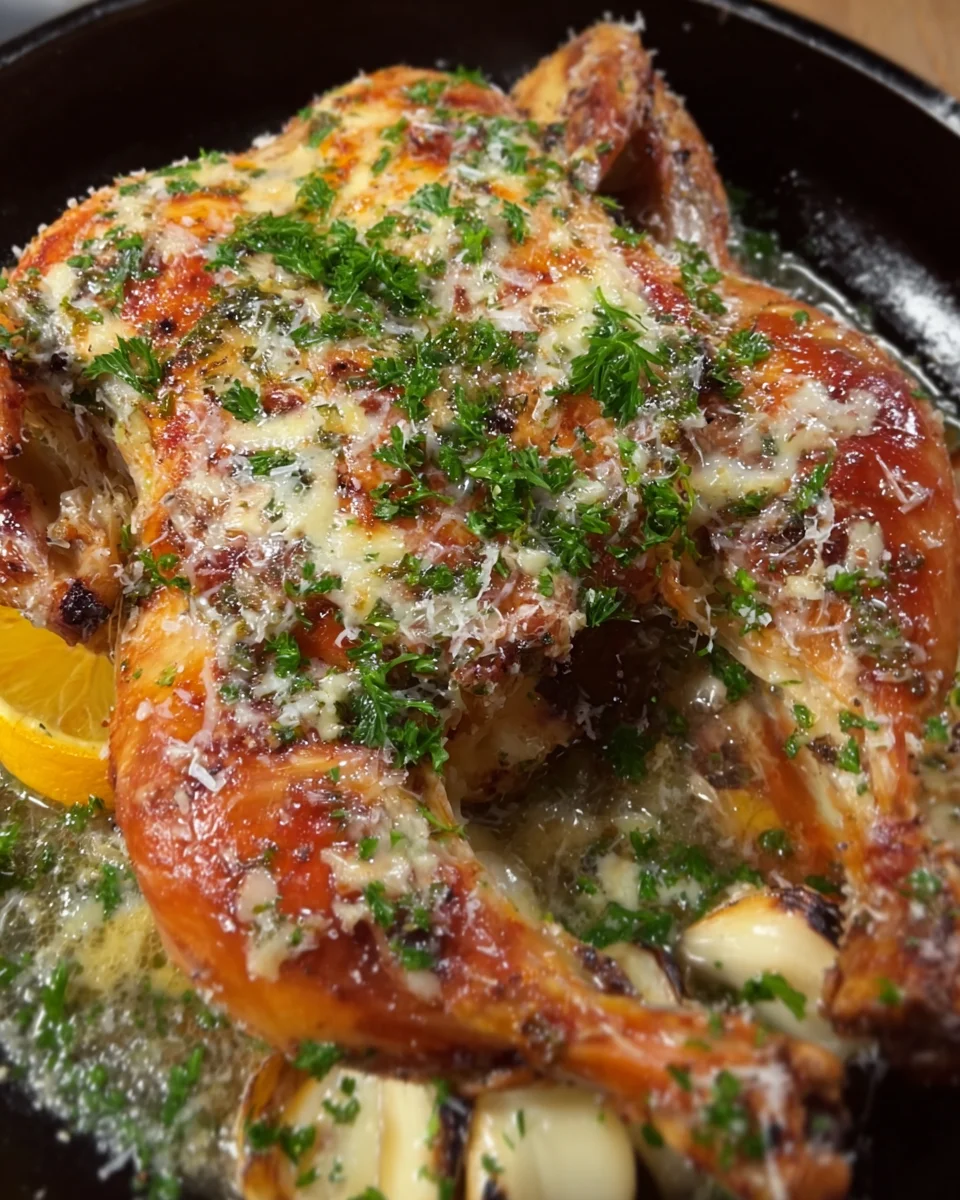 GARLIC PARMESAN ROAST CHICKEN GARLIC