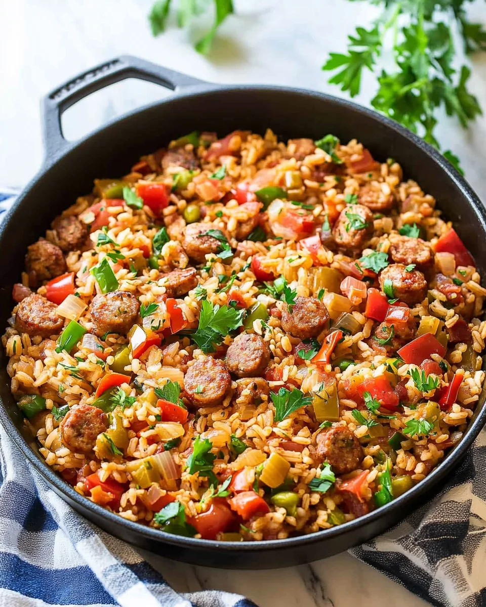 Sausage and Rice Casserole Sausage