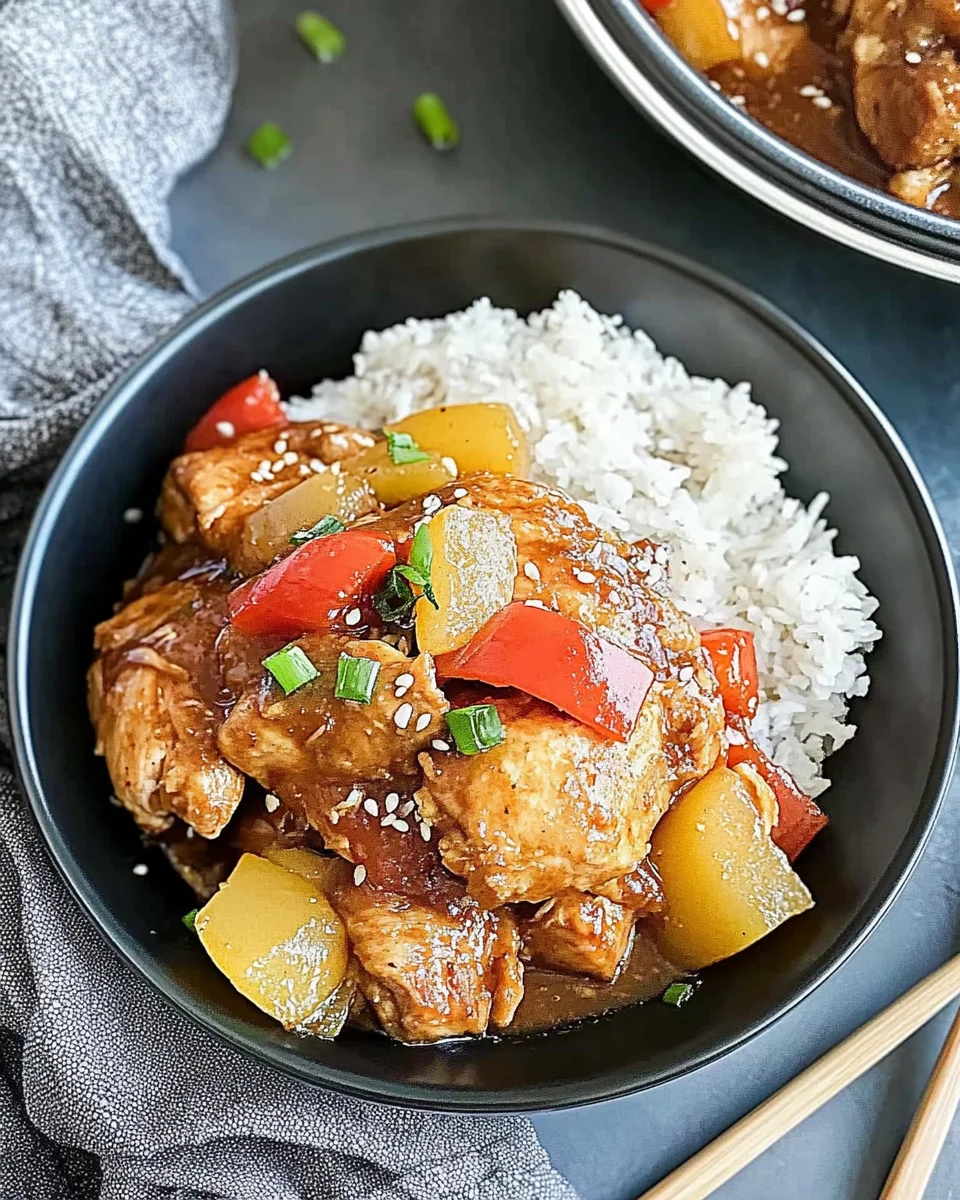 Slow Cooker Hawaiian Chicken Slow
