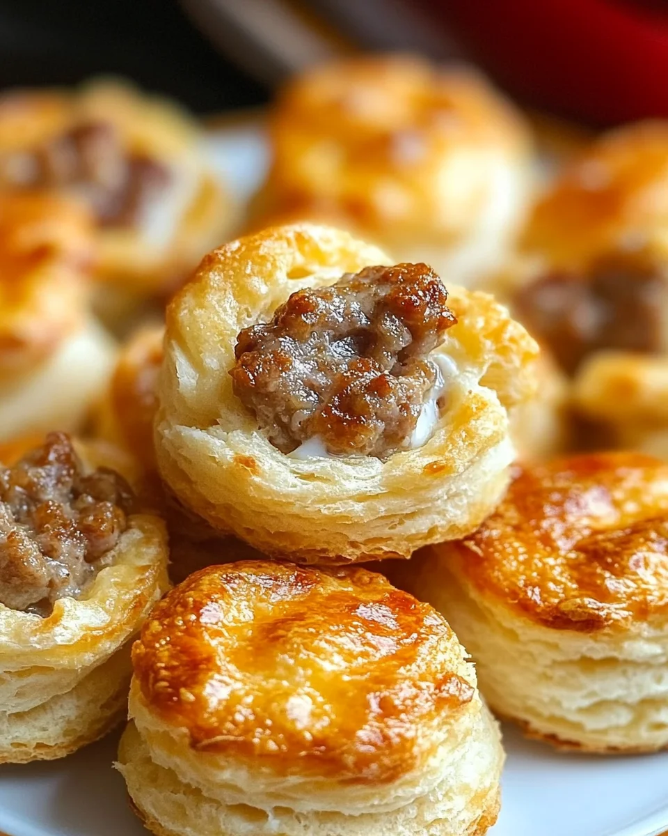 Sausage & Cream Cheese Biscuit Bites Sausage