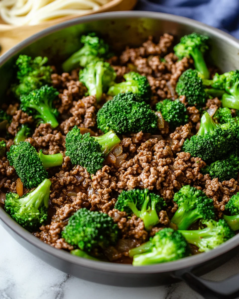Ground Beef and Broccoli Ground