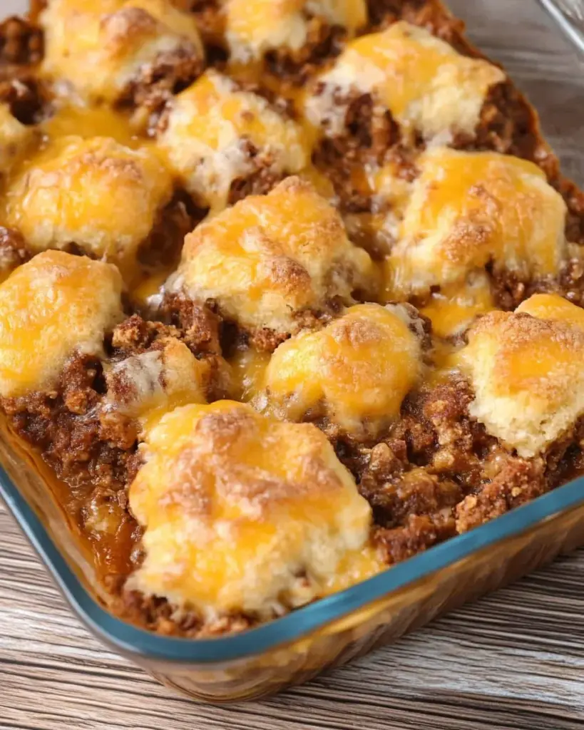 SLOPPY JOE BISCUIT CASSEROLE
