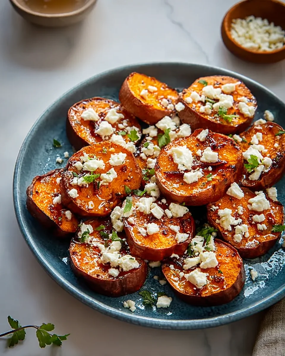 Honey Feta Sweet Potato Rounds Honey