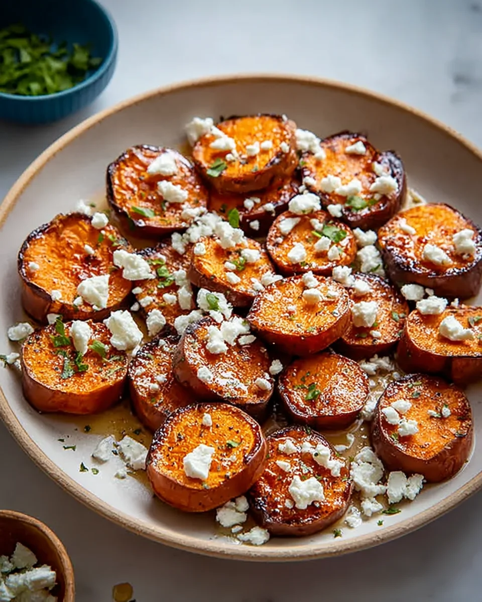 Honey Feta Sweet Potato Rounds Honey