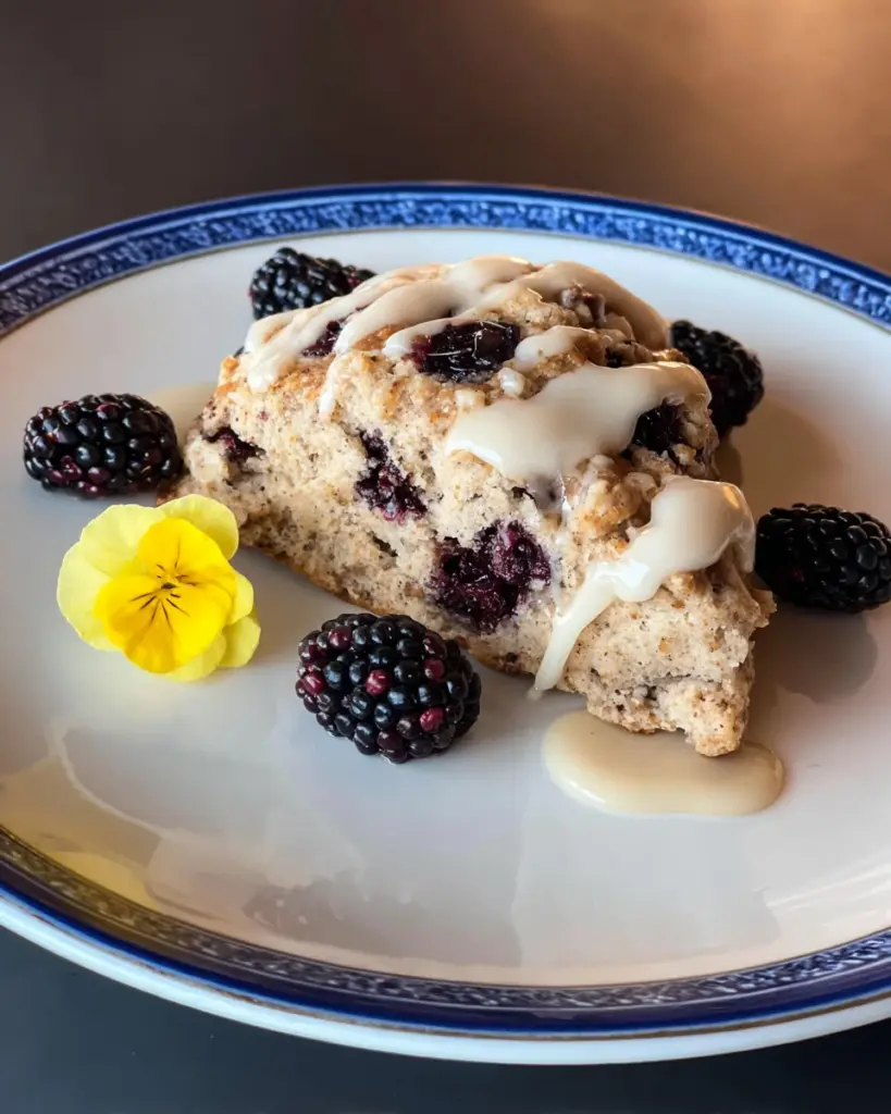Earl Grey Blackberry Scones with Lemon Glaze Earl Grey Blackberry Scones with Lemon Glaze