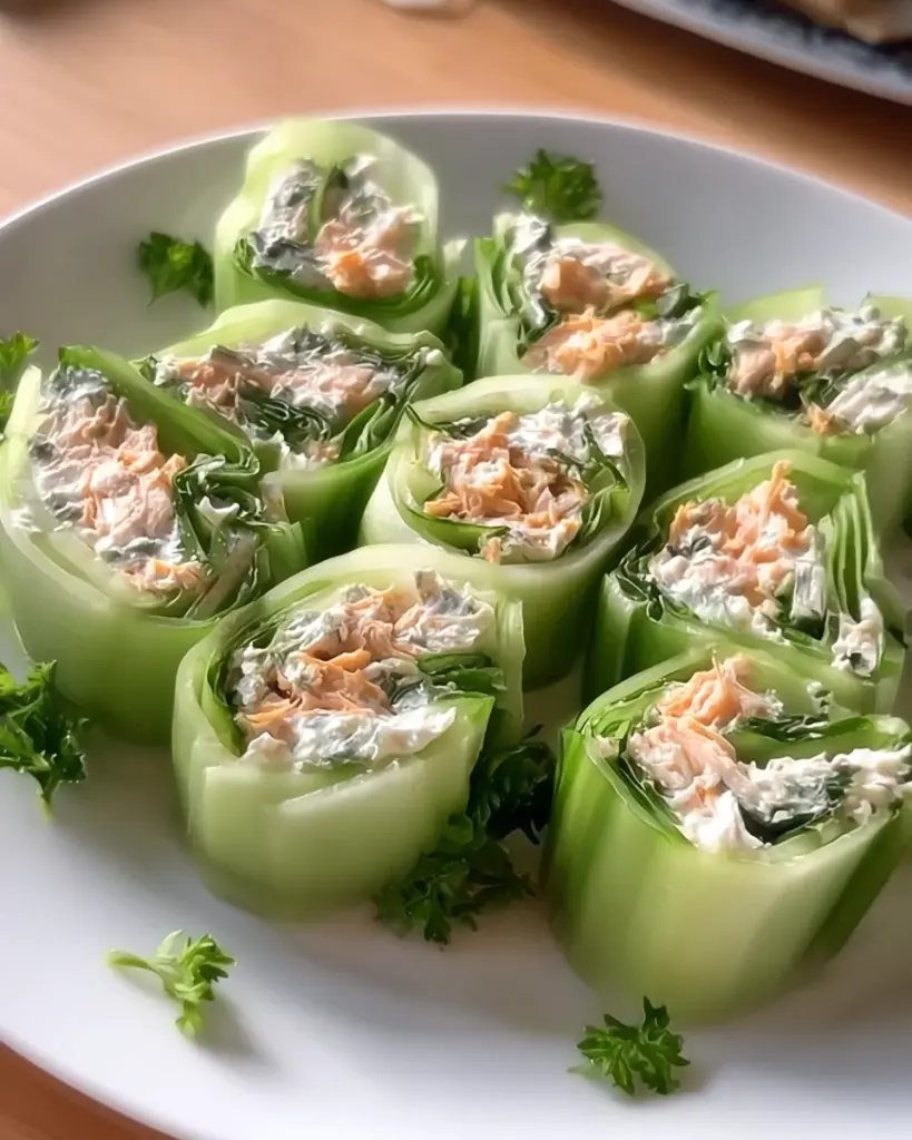 Buffalo Chicken Cucumber Roll Buffalo Chicken Cucumber Roll