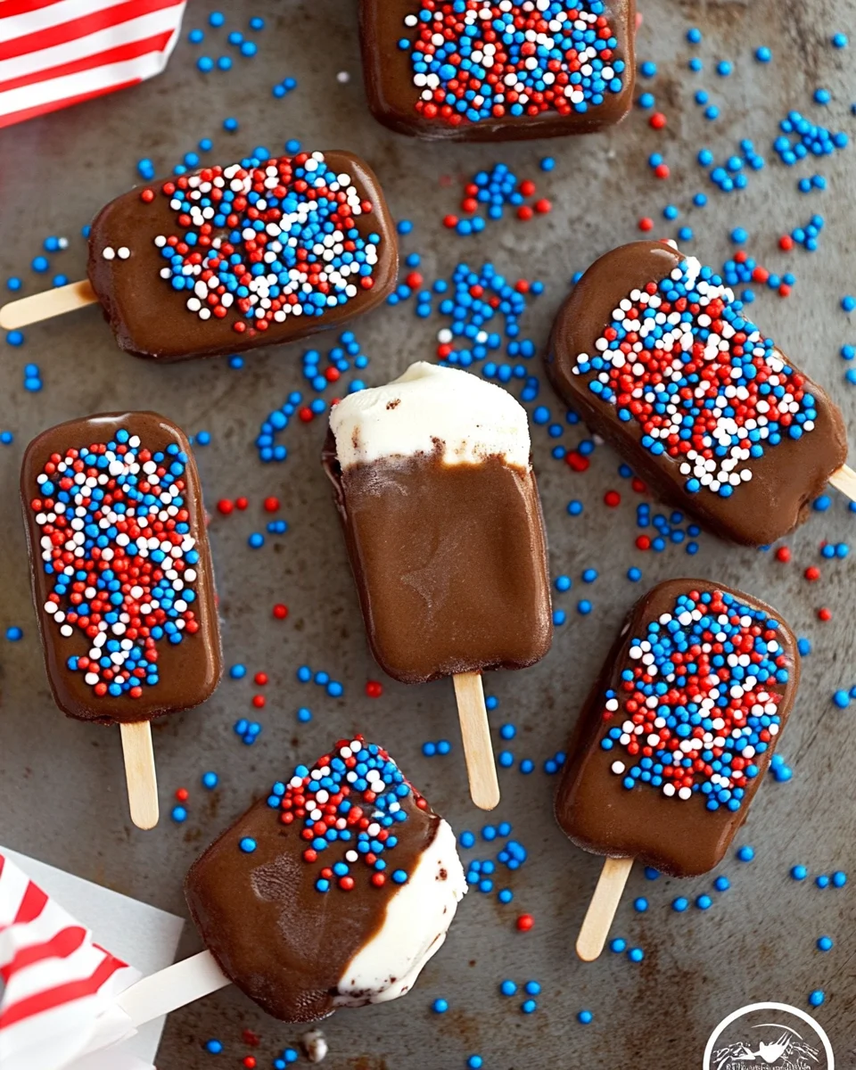 Patriotic Mini Ice Cream Sandwiches Patriotic