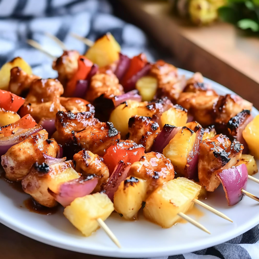 BBQ Pineapple Chicken Kabobs BBQ Pineapple Chicken Kabobs