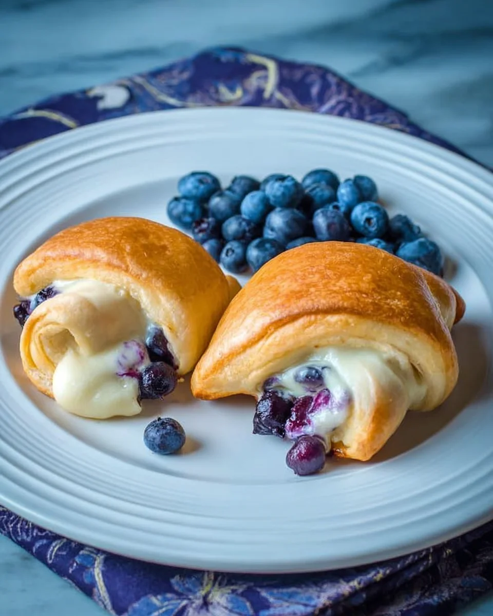 Blueberry Cheesecake Rolls Blueberry