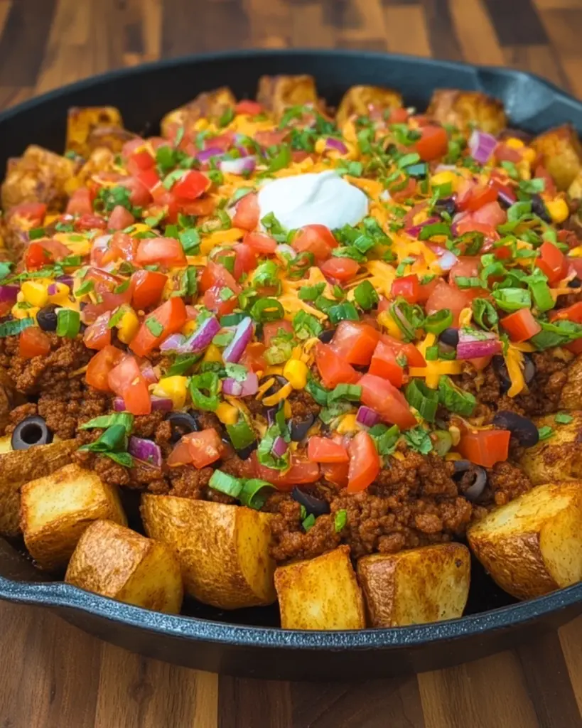 Loaded Taco Potato Bowls