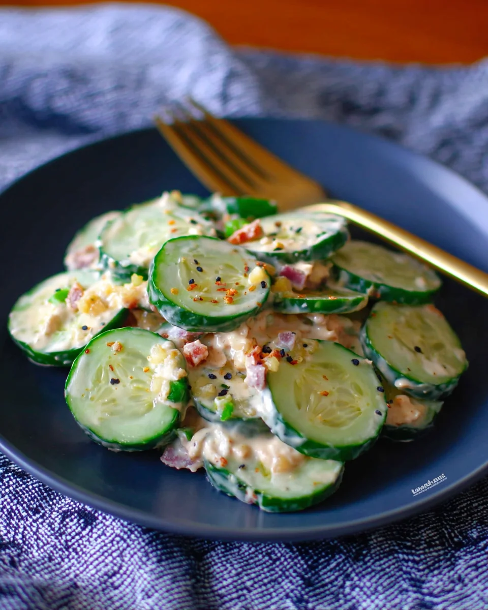 Jalapeno Popper Cucumber Salad Jalapeno