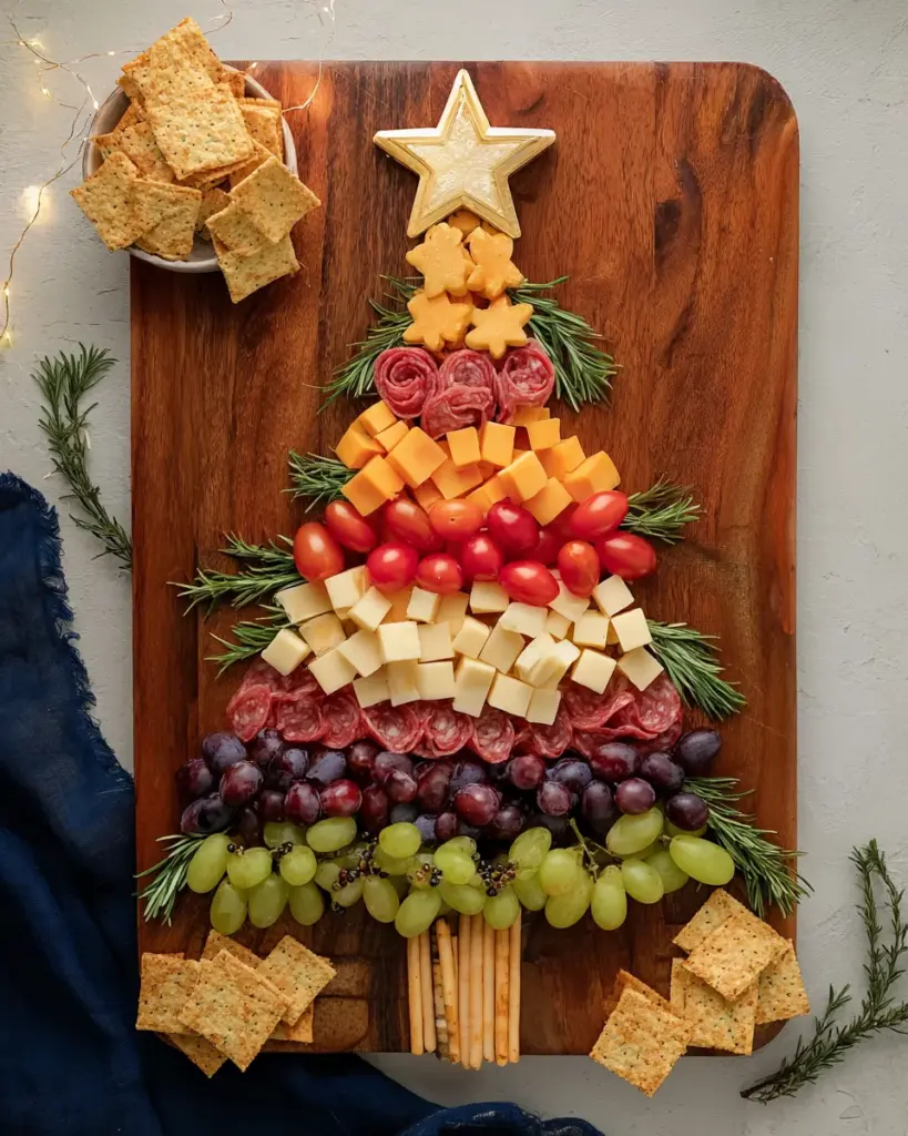 Christmas Tree Shaped Charcuterie Christmas Tree Shaped Charcuterie