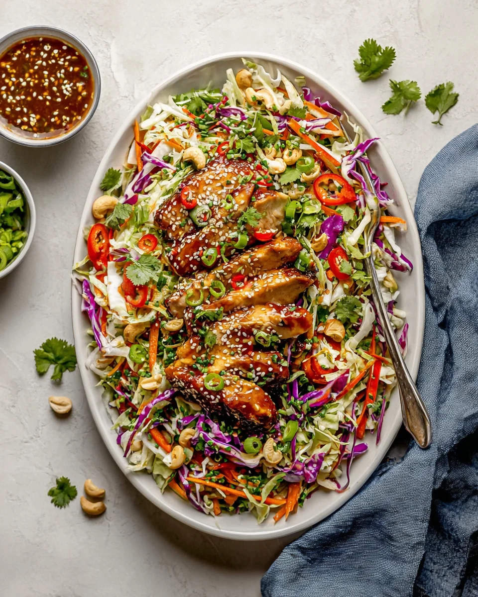Sesame Chicken Cabbage Crunch Salad Sesame