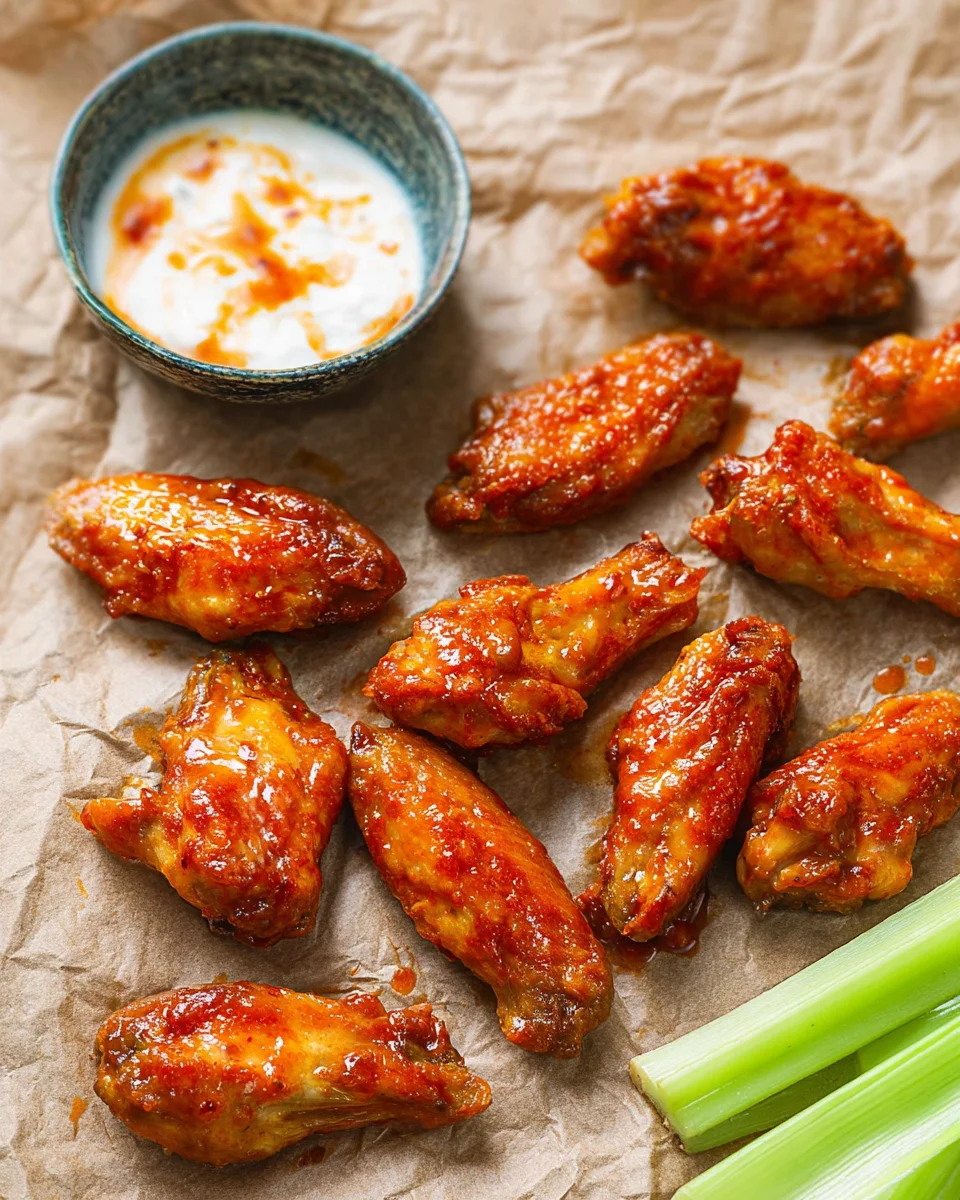 Oven-Baked Buffalo Wings Oven-Baked