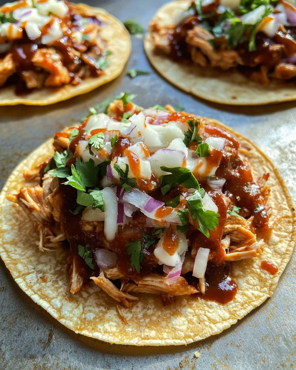 BBQ Chicken Tostadas BBQ