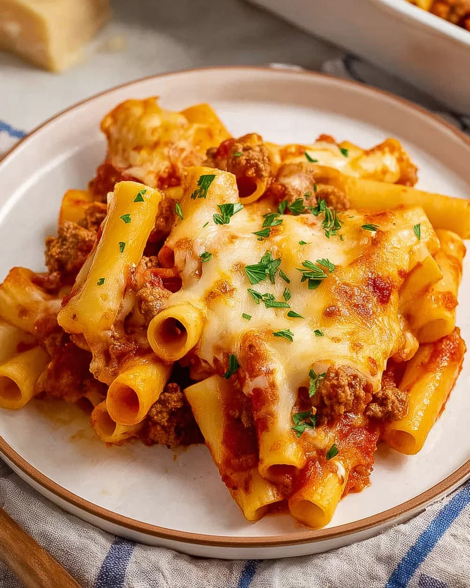 Italian Sausage Baked Ziti Italian
