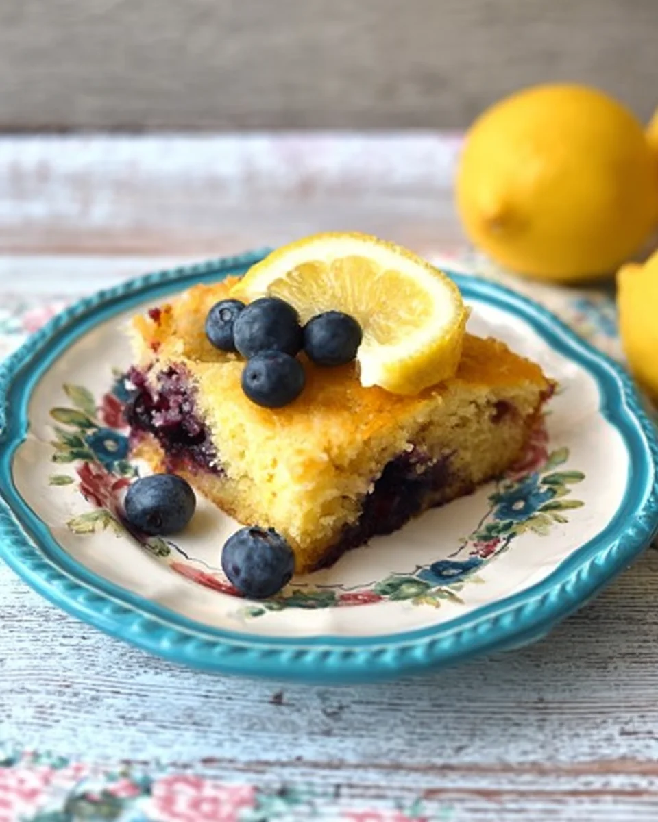Lemon Blueberry Sheet Cake Lemon