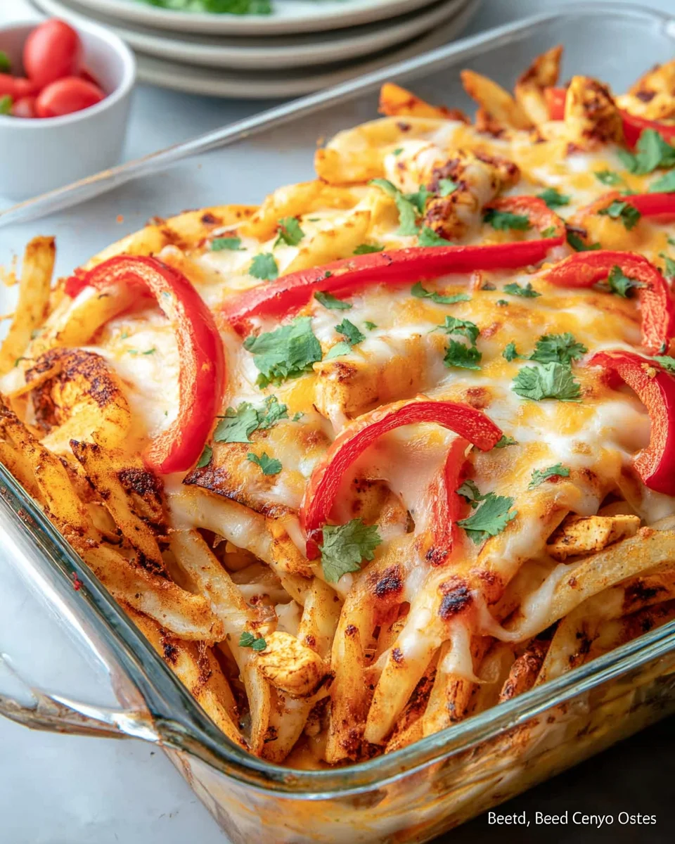 Chicken Fajita Casserole Chicken
