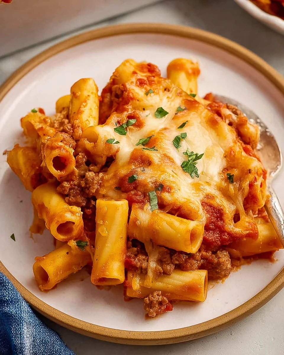 Italian Sausage Baked Ziti Italian