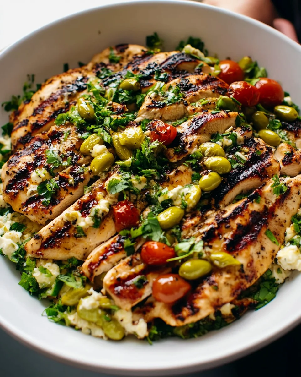 Grilled Chicken with Pepperoncini Garlic Butter Grilled