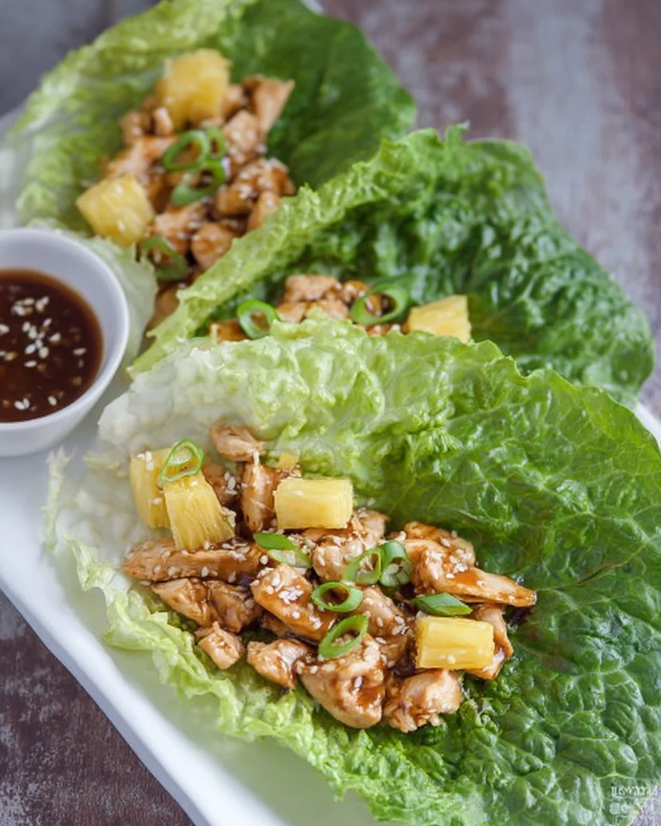 Teriyaki Chicken Lettuce Wraps Teriyaki
