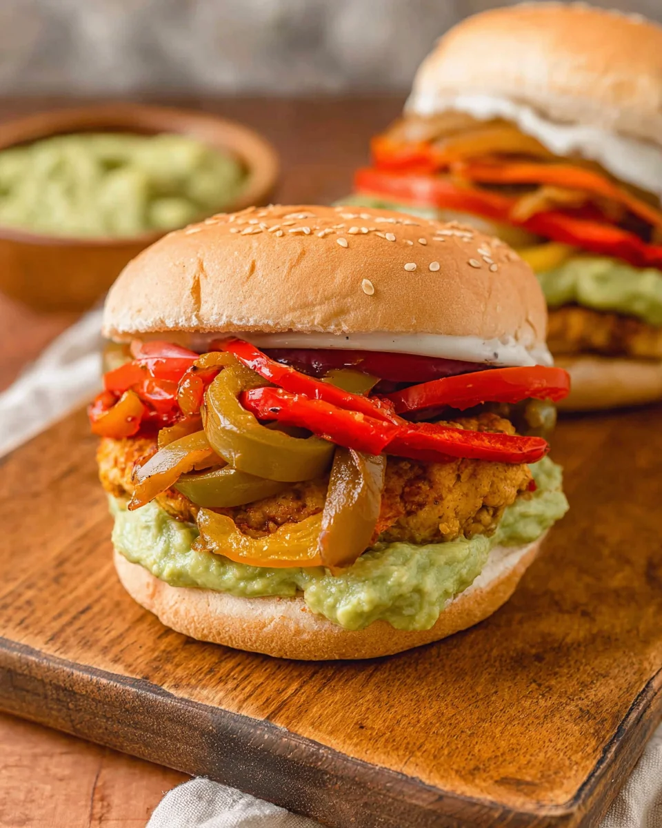 Chicken Fajita Burgers Chicken