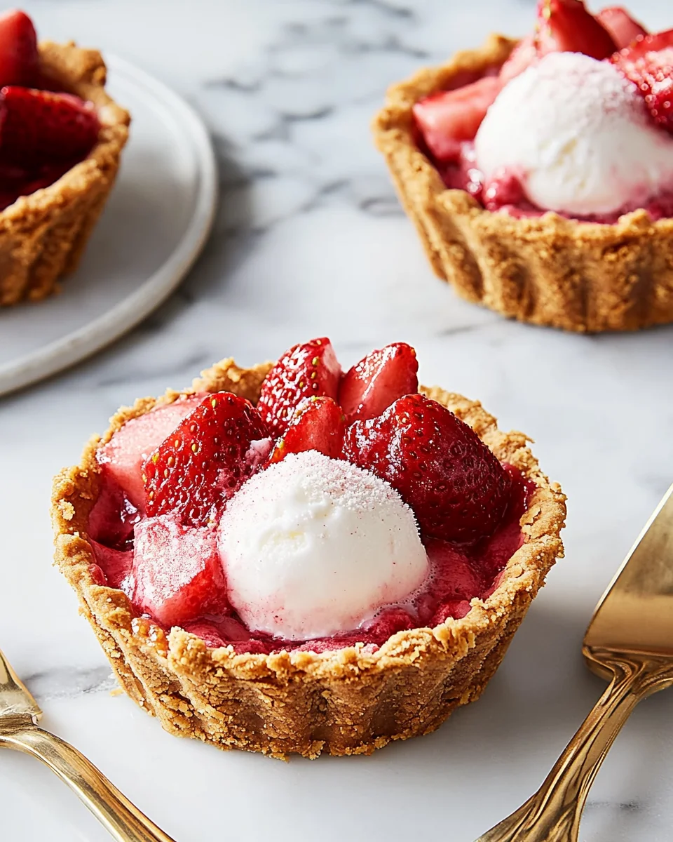 Mini Strawberry Ice Cream Pies Mini