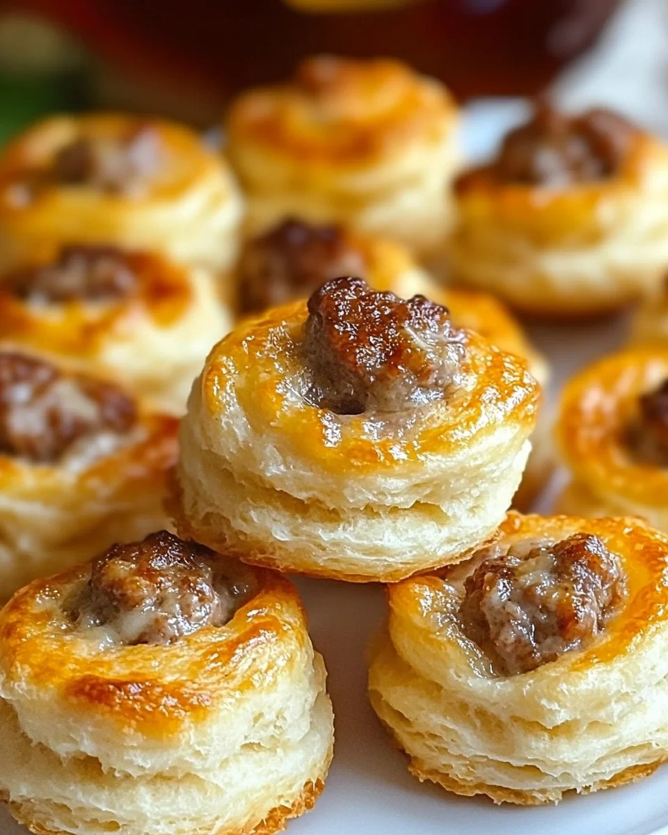 Sausage & Cream Cheese Biscuit Bites Sausage
