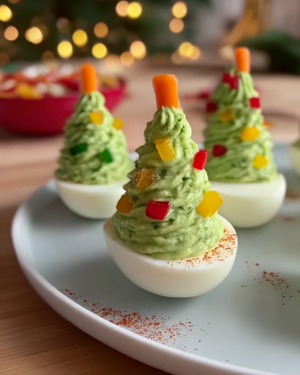 Deviled Egg Christmas Trees Deviled