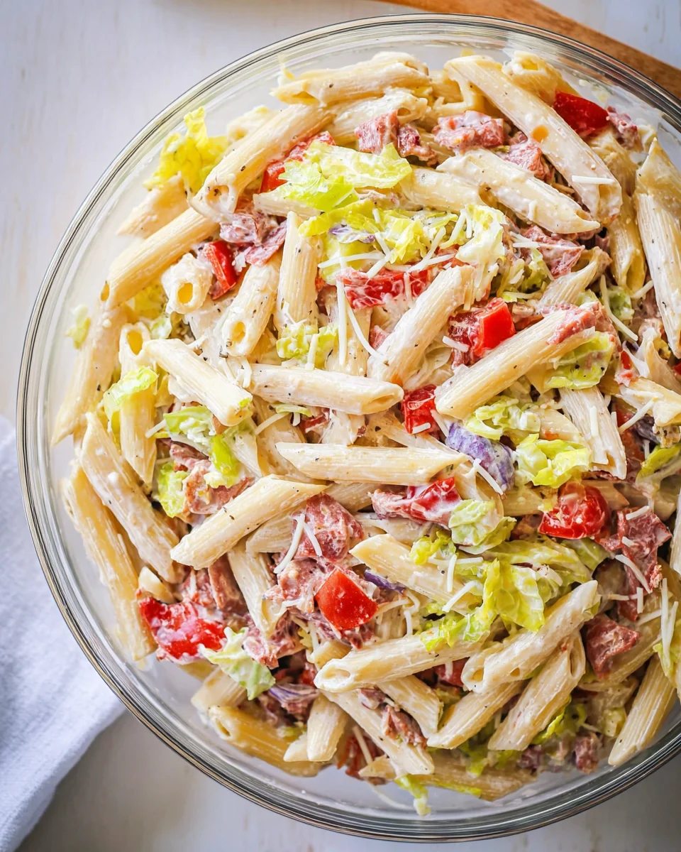 Italian Grinder Pasta Salad Italian