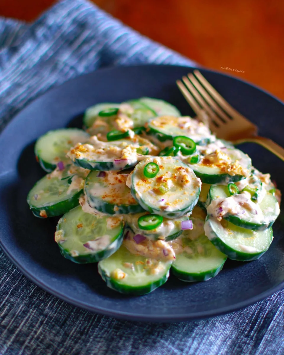 Jalapeno Popper Cucumber Salad Jalapeno