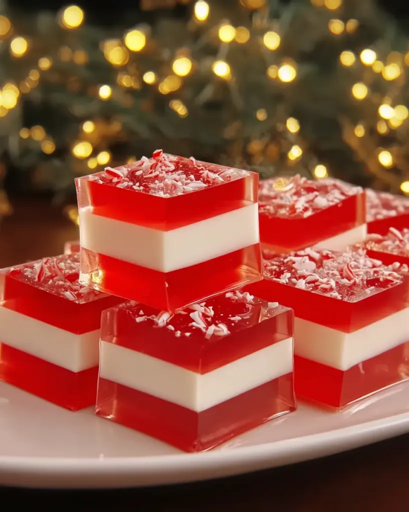 Candy Cane Jell-O Shots Candy Cane Jell-O Shots