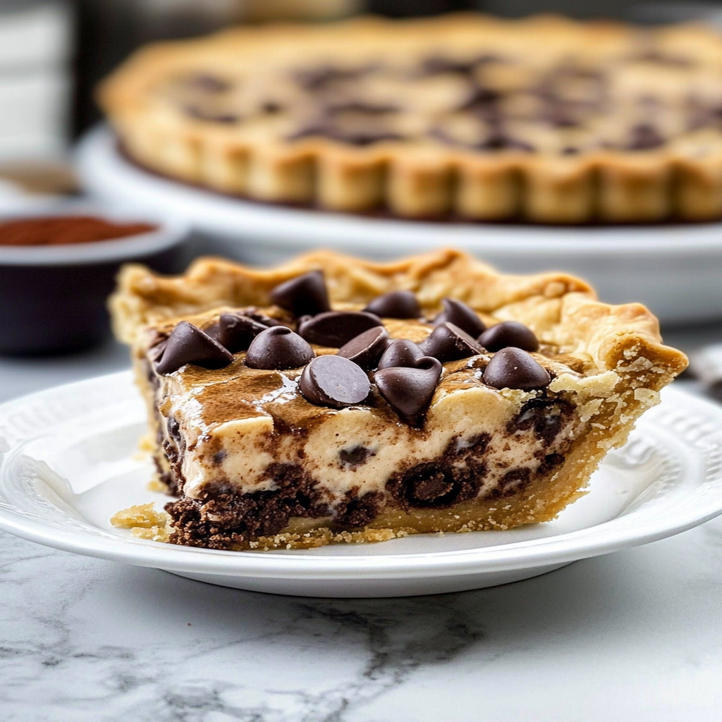 Chocolate Chip Cookie Pie Recipe preparation