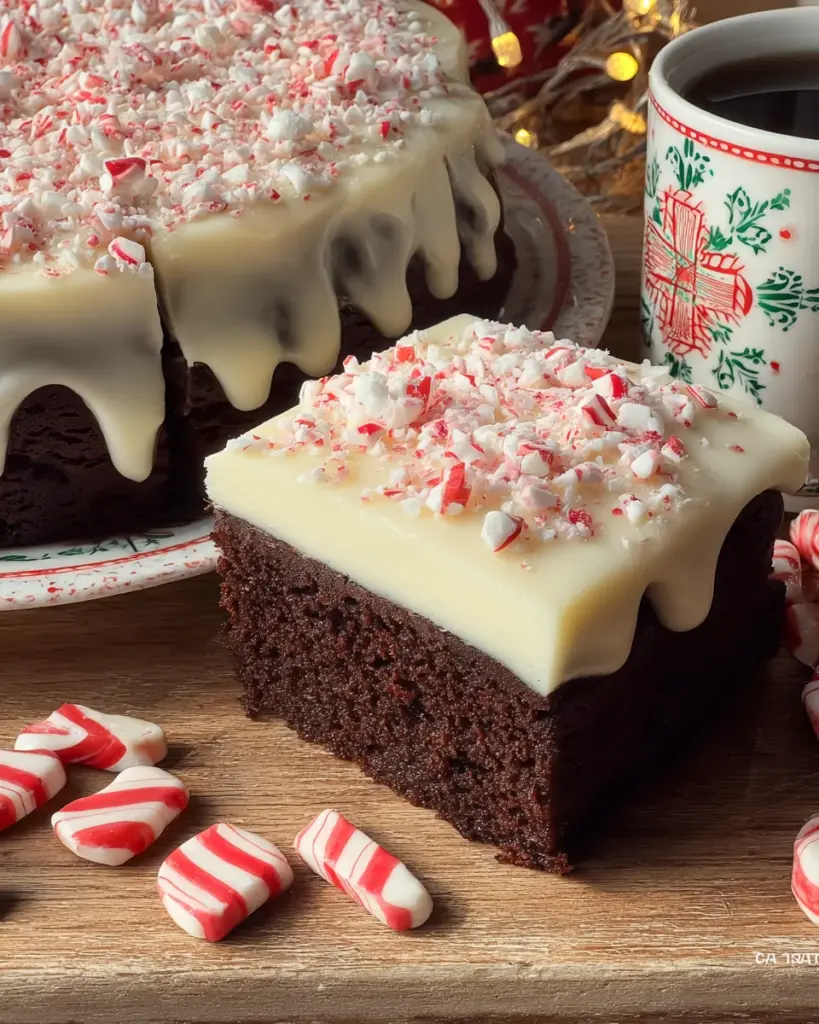 Festive Peppermint Mocha Cake Festive Peppermint Mocha Cake
