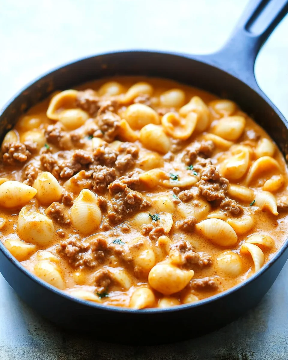 Creamy Beef and Shell Creamy