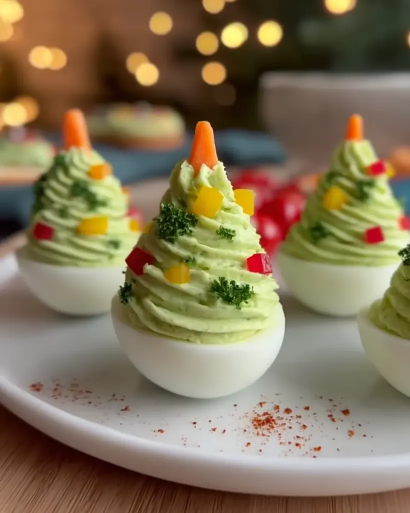 Deviled Egg Christmas Trees Deviled Egg Christmas Trees