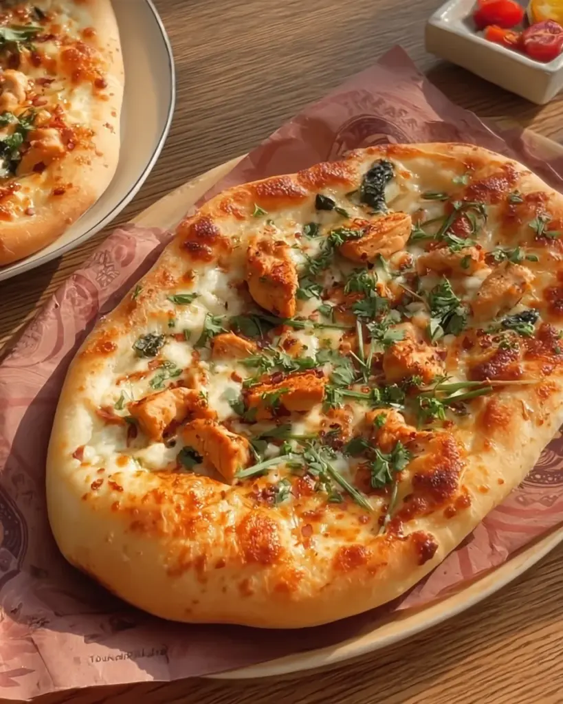 Creamy Chicken Pide