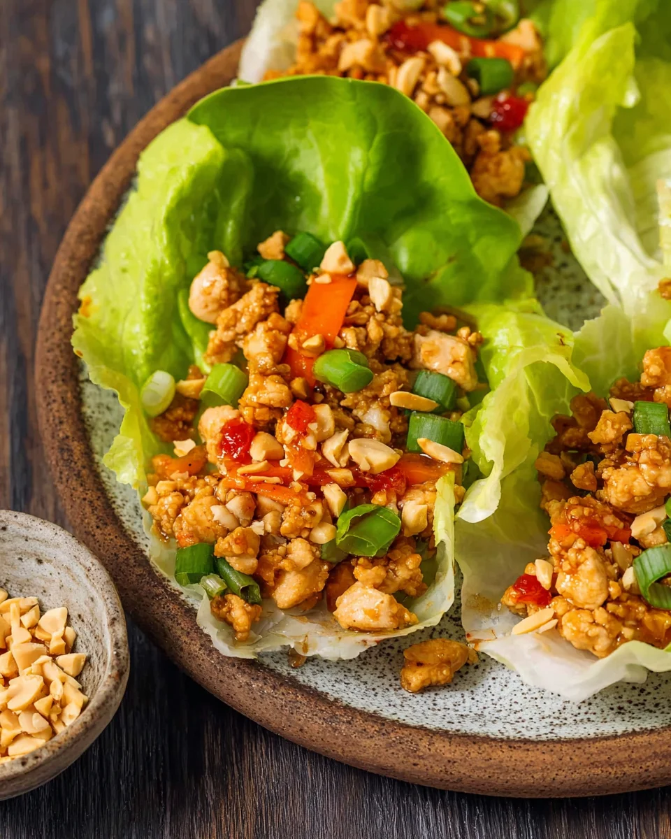 Asian Chicken Lettuce Wraps Asian