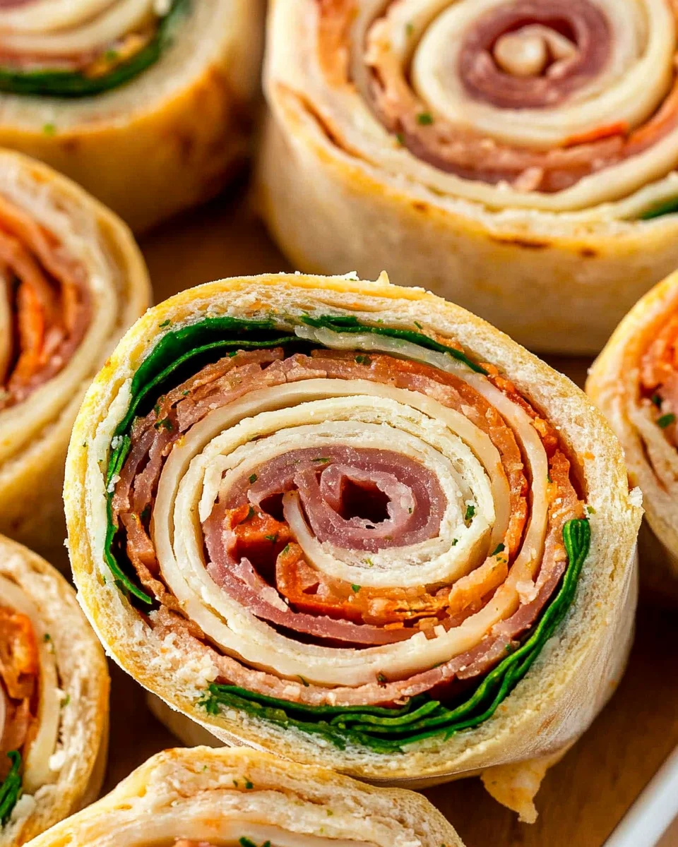 Italian Deli Pinwheel Sandwiches Italian
