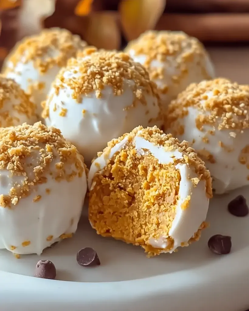 No Bake Pumpkin Cheesecake Balls