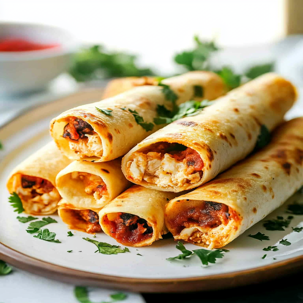 Cream Cheese Chicken Taquitos