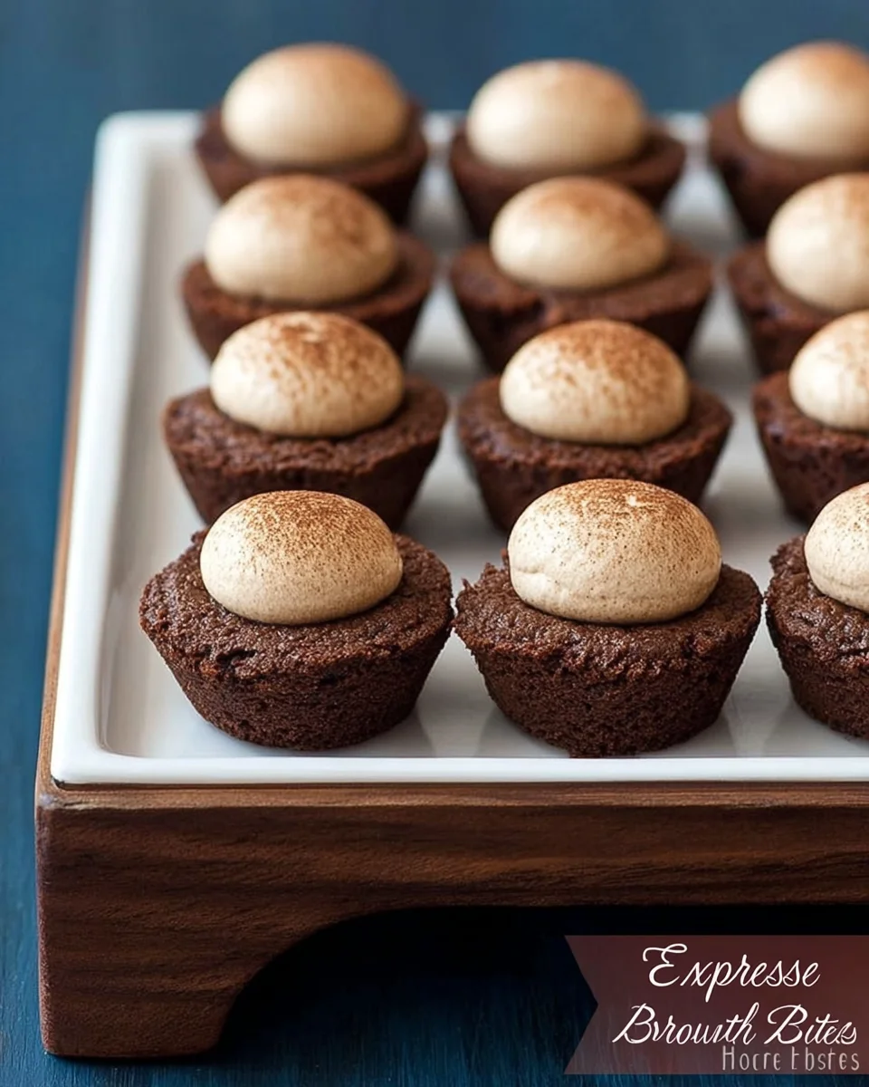 Espresso Brownie Bites Espresso